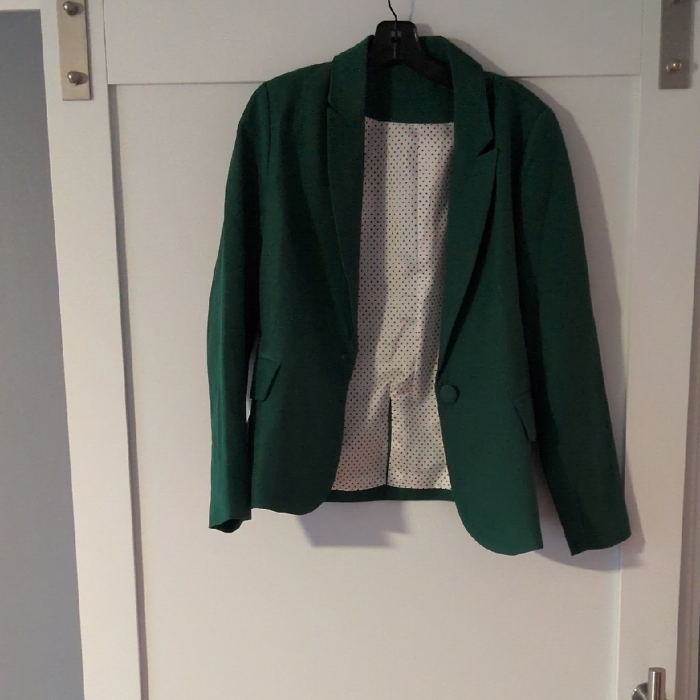 Elegant Green Women's Blazer